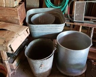 Galvanized tubs