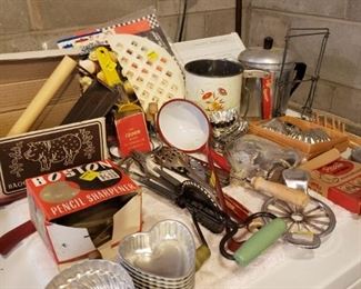Vintage kitchen items