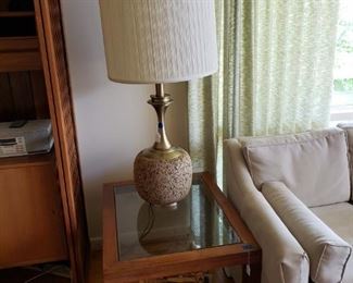 Vintage cork lamp