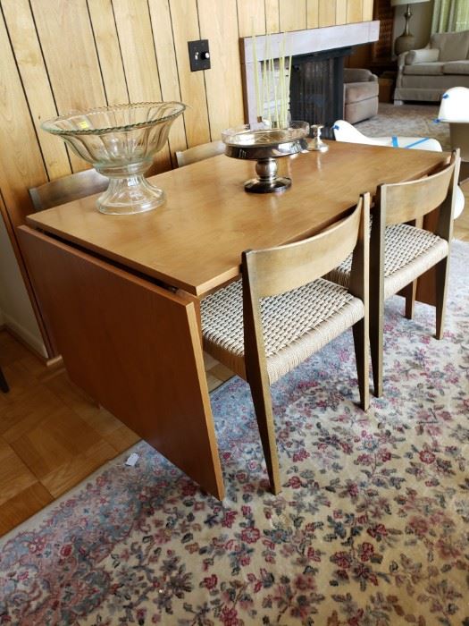 Danish dining table and chairs by Royal System, Poul Cadovius design