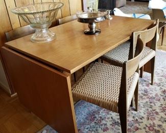 Royal System Danish drop leaf table and chairs