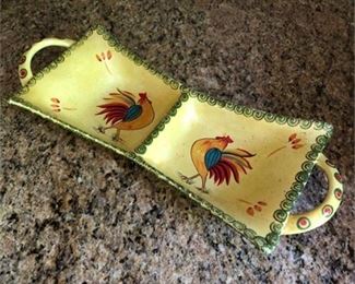 Lot 095
Today's Living Rooster Divided Serving Dish