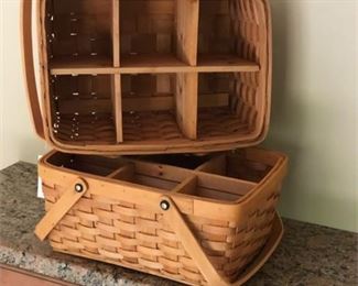 Lot 155
Handmade Picnic Basket Divided Interior (Set 2)