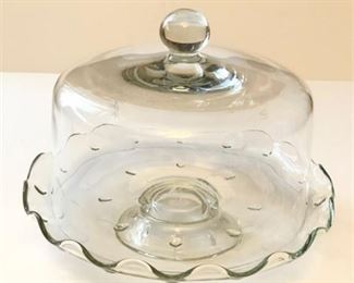 Lot 171a
Vintage Glass Cake Plate and Dome Cover