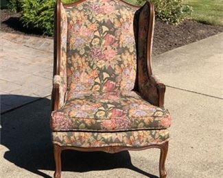 Lot 201
Ethan Allen Wood Frame Wing Back Chair