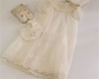 Lot 343
Vintage Custom Designed and Crafted Christening Ensemble