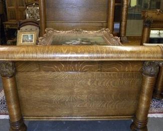 OAK BED PART OF BEDROOM SET