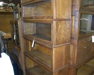 5 STACK OAK BOOK CASE