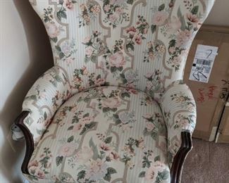Floral chair - extremely heavy and well built - another great deal!