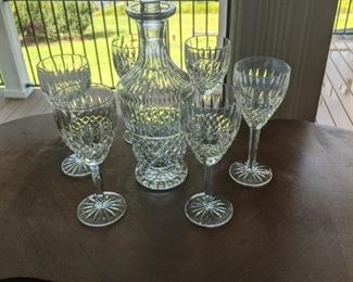 Waterford Crystal decanter and glasses set - Castlemaine style