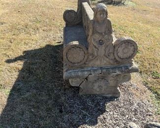 This magnificent bench is actually three pieces that was transported to Georgia from Texas - original cost for the bench was $6000, but we'll be selling it for far less than this. Keep in mind you have to move it though...