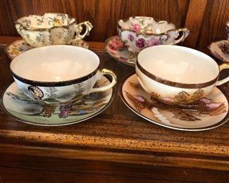 Collectible tea cups and saucers 