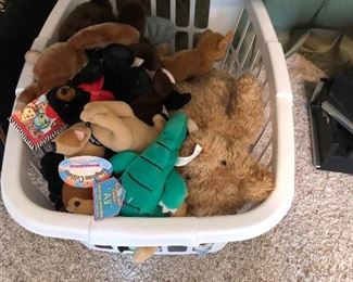 Plush toys - TINY sample of what is here - many new with tags