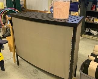 Portable patio bar with stools