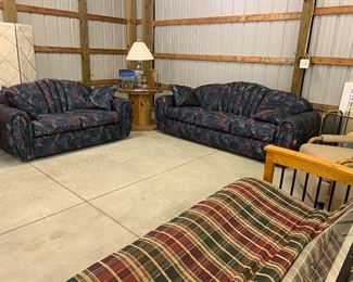 Living room furniture including sofas and futons