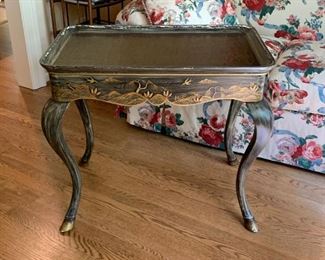 $180 - Antique Chinoiserie Table with Hoof Feet