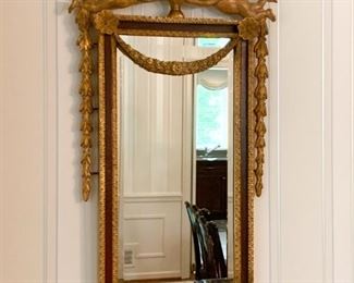 $300 each - French Gilt Wall Mirror with Cherubs,  20" x 36" (there are 2 of these)