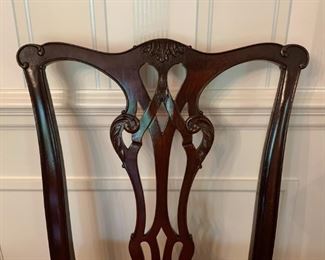 (detail view of dining chairs)