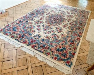 $1,500 - Vintage Kerman Area Rug / Carpet (69.5" x 106")