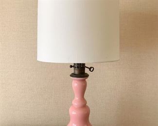 $80 - Vintage Pink Ceramic Table Lamp