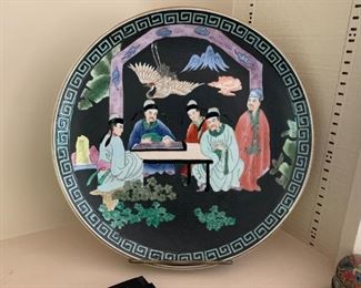 $75 - Reproduction Hand Painted Chinese Export Porcelain Platter