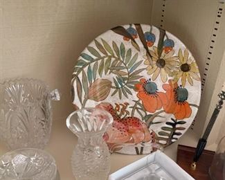 Decorative Ceramic Plate, Crystal & Glassware