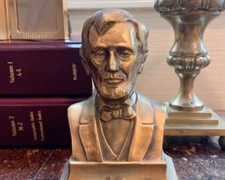 $30 - Brass Abraham Lincoln Bust