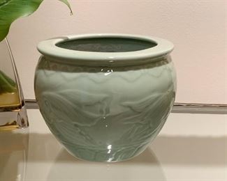 $25 - Celadon Grazed Pottery Planter