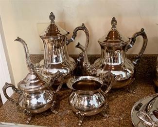 $100 - Towle Silver Plate Coffee & Tea Set (4 pieces)