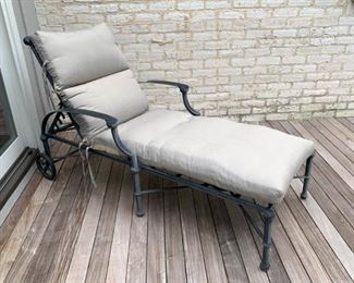 $100 - Garden / Patio Chaise Lounge with Cushion