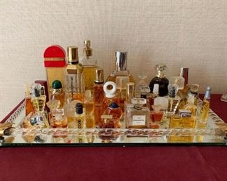 $250 - Lot of Perfumes (over 35 bottles, tray not included)