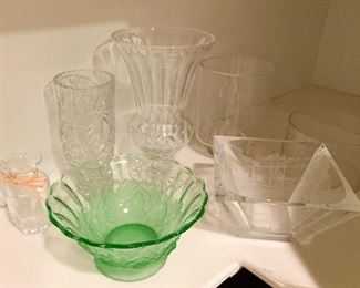 Glassware (bowls & vases)