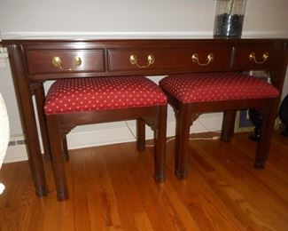 Sofa Table with Benches by Harden