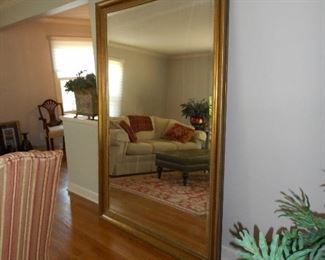 Large Beveled Floor Mirror