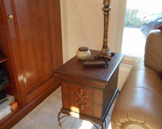 Porters Storage Chest side table