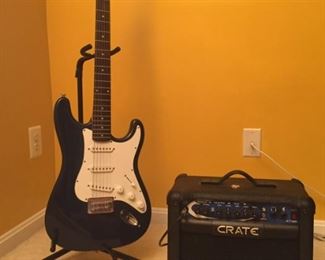 Electric guitar and amp 