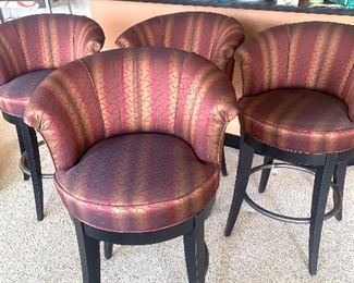 set of 4 swivel barstools (priced individually)