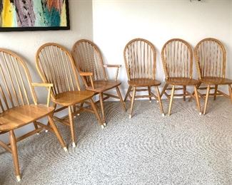 6 Windsor chairs (there is a also matching dining table)