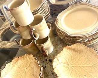 French dinnerware, 44 pieces