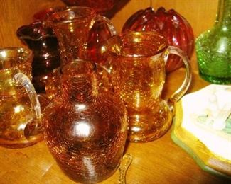 sold many crackle glass