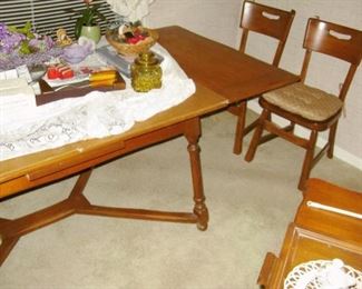 table w/4 solid chairs