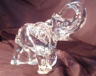 50% OFF TODAY! Baccarat Elephant 7" by 6.5" by 3" Asking $279.00