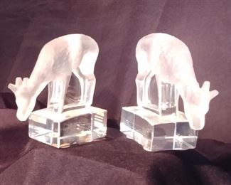 50% OFF TODAY! Lalique Deer 3.125" by 3.375" by 2" Asking $240.00 for the pair