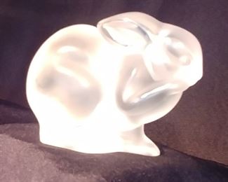 50% OFF TODAY! Lalique Bunny 4" by 2.75" by 2" Asking $79.00