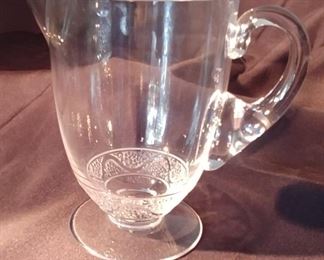 50% OFF TODAY! Lalique Pitcher 8" by 7.5" by 5.25" Asking $175.00