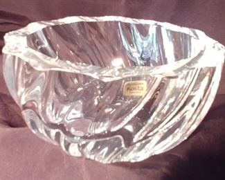 50% OFF TODAY! Crystal Bowl Kosta Asking $39.00