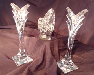 50% OFF TODAY! Mikasa Art Deco Candle Holder Set 3" by 9.5" Asking $79.00 for the set