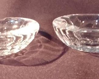 50% OFF TODAY! Waterford Ashtrays (2) 3.5" by 1.25" Asking $99.00 for the pair