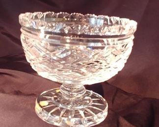 50% OFF TODAY! Waterford Pedestal Bowl 10.5" by 9.25" Asking $129.00