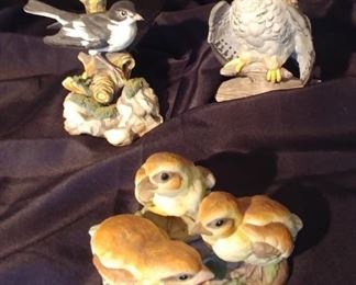 50% OFF TODAY! Boehm Ceramic Bird Set of 3 Baby Grouse 5" by 4" by 4", Fledgling Sparrow Hawk 4.5" by 6.25" by 3.5", Pied Flycatcher with Broom 5" by 7.5" by 5" Asking $279.00 for the set
